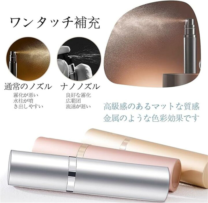 楽天市場】アトマイザー 香水 スプレー ワンタッチ補充 香水噴霧器香水 
