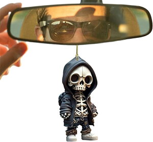 ハロウィン スカル 車 ミラー クール 置物 フィギュア アクセサリー 2023 新しい ハロウィン