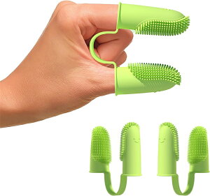 犬 猫 歯ブラシ 指歯ブラシ 指2本用歯ブラシ 指サック 猫歯ブラシ 犬用歯磨き オーラルケア 口腔ケア 歯周病予防 口臭 デンタルケア クリーニング用品 シリコン 安全 無害 ソフト 猫 子犬 小