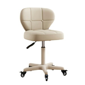 チェア オフィスチェア 背もたれ付き 360°回転椅子 PUレザー 高さ調節40~53cm エステスツール 可愛い おしゃれ 化粧チェア 疲れない 美容院/スパ/キッチン/診察用 グレー