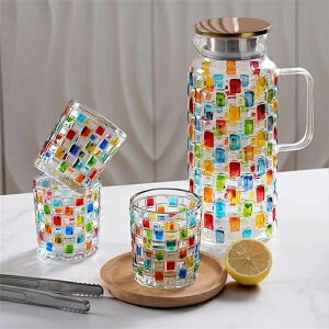 ガラス製 ピッチャー 蓋付き ガラス ポット ガラスピッチャー 水差し 洗いやすい 麦茶 麦茶ポット 冷茶ポット ウォーターピッチャー ウォーターポット 冷茶 ジャグ 冷水ポット ウォーター