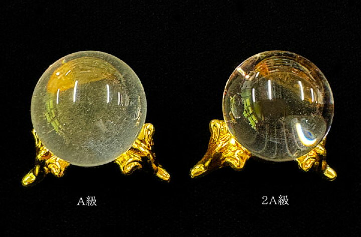 楽天市場】A級・2A級 （天然水晶） 丸玉 置き玉 20mm 台座付き 
