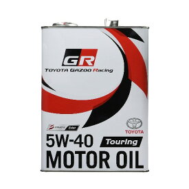 08880-13005【TOYOTA純正】GAZOO Racing GR MOTOR OIL Touring 5W-40 4L エステル配合高性能全合成油エンジンオイル