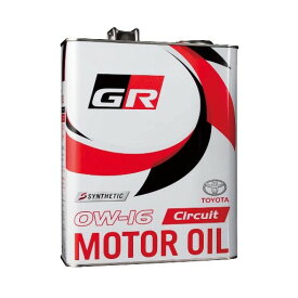 08880-13605【TOYOTA純正】GAZOO Racing GR MOTOR OIL Circuit 0W-16 4L エンジンオイル