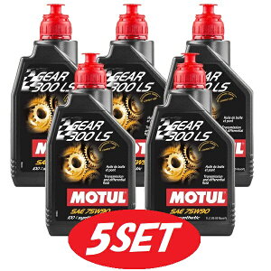 �y������5�{�Z�b�g�z105778 MOTUL (���`���[��) GEAR 300 LS �M�A 75W90 1L 100%���w�����g�����X�~�b�V�����E�f�B�t�@�����V�������p�I�C��