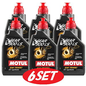 �y������6�{�Z�b�g�z105778 MOTUL (���`���[��) GEAR 300 LS �M�A 75W90 1L 100%���w�����g�����X�~�b�V�����E�f�B�t�@�����V�������p�I�C��