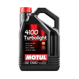 MOTUL (モチュール) 4100 TURBOLIGHT ターボライト 10W40 4L 化学合成 4L 品番107720