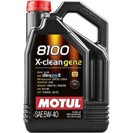 MOTUL (モチュール) 8100 X-clean GEN2 5W40 5L缶 100%化学合成 ガソリン/ディーゼル車用　エンジンオイル