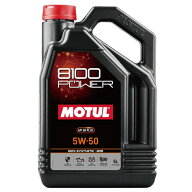 112007 MOTUL (モチュール) 8100 POWER (パワー) 5W50 スポーツ 代替 SN PLUS 5L 100% 化学合成 エステル…