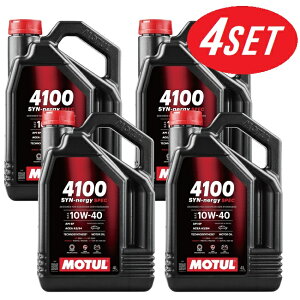 �y������4�{�Z�b�g�z113910 MOTUL (���`���[��) 4100 SYN-NERGY SPEC 10W40 4L ���w���� 1�P�[�X �� ��107720