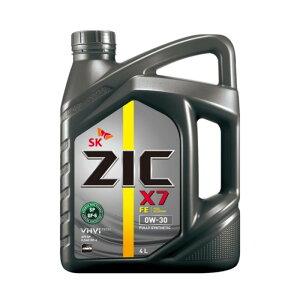 【4L】SK ZIC 0W-30 X7 FEエンジンオイル SP SN GF-5 全合成油 VHVI(Group3) 1310016