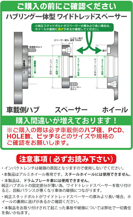 楽天市場】ハブ一体型 PCD チェンジャー 【114.3→100】 ワイド 