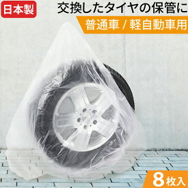 タイヤ 収納袋 8枚セット 破れにくく丈夫な日本製 ポリ袋 夏 冬 タイヤの履き替え時の保管に タイヤ袋 業務用 乗用車 軽自動車 タイヤ保管 タイヤ収納 車 保管 長持ち 屋外 防水 紫外線 タイヤ 収納 タイヤ カバー 収納 メール便