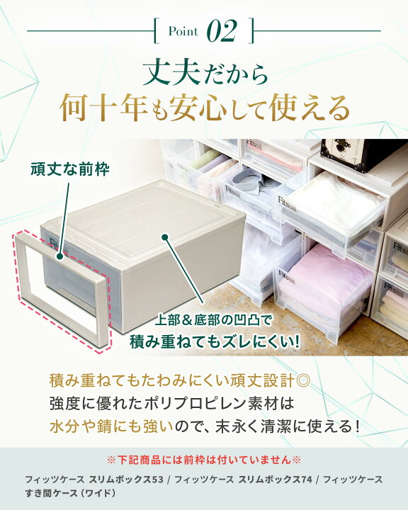 楽天市場】フィッツケース リトル カプチーノfits 収納ケース 収納 