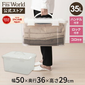 プロフィックス フリーボックス 35 ハンドル付 ホワイト収納ケース プラスチック 衣装ケース フタ付き おもちゃ箱 ボックス 収納 フタ 付き おもちゃ 天馬