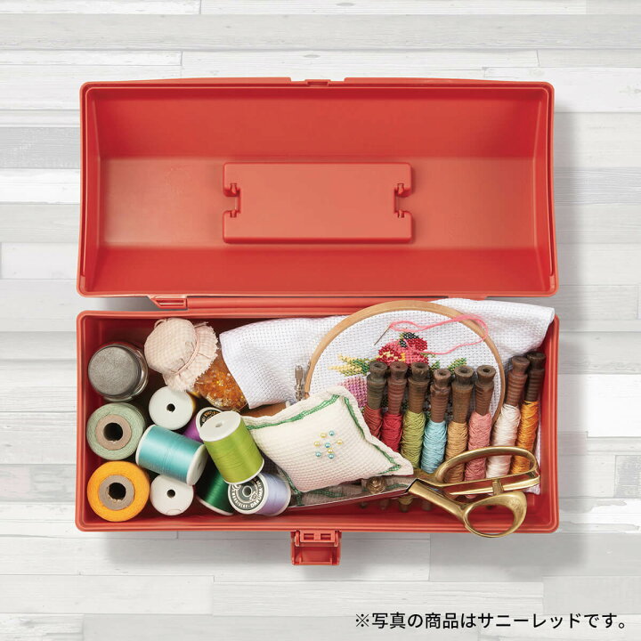 楽天市場 ハコット Hacotto L 道具箱 ツールボックス 収納ボックス 工具箱 裁縫箱 Diy ハンドメイド フタ付き 取っ手 ガーデニング アウトドア 工具入れ レトロ かわいい おしゃれ プラスチック 天馬 テンマフィッツワールド楽天市場店
