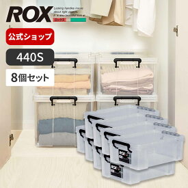 【送料無料】【8個セット】ロックス 440S衣装ケース プラスチック おしゃれ 収納ケース 押入れ収納 天馬 公式 公式店 日本製
