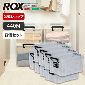 【送料無料】【8個セット】ロックス 440M衣装ケース プラスチック おしゃれ 収納ケース 押入れ収納 天馬 公式 公式店 日本製