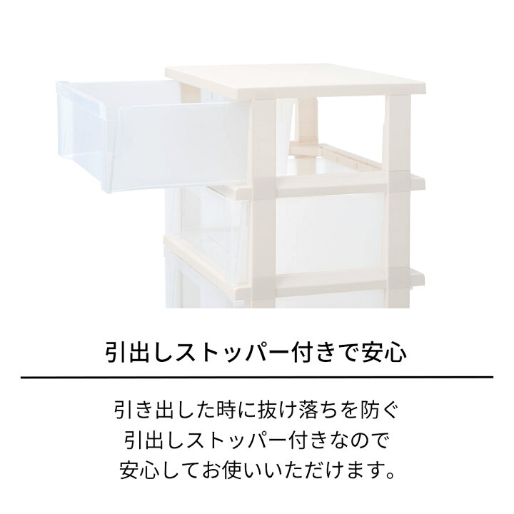 楽天市場】ストッカーワイド組立式 5段収納ケース プラスチック 