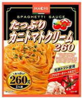 【期間限定!6000円以上購入で300円OFFクーポン！】ハチ食品 たっぷりカニトマトクリーム260 260g　パスタ…
