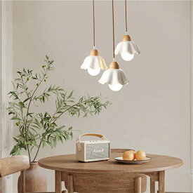 【5年保証】ペンダントライト 北欧 1灯 ダイニング おしゃれ 引掛けシーリング led モダン シンプル デザイン 照明 花びら 花 天井照明 シェードランプ ライト 玄関 リビング 寝室 洗面所 居間用 ホワイト キッチン 磁器 ダイニング 陶器
