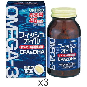�I���q�� �t�B�b�V���I�C�� 180�� 3�Z�b�g ORIHIRO DHA EPA �ܗL ���� ���� �T�v�������g �I���K3 ���b�_ ���N �ێ� �h�{�⏕�H�i �\�t�g�J�v�Z�� ���� ���b �΍� ��90���� �܂Ƃߔ��� ���� �Z�b�g