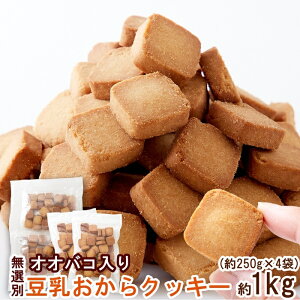 【送料無料】オオバコ入り豆乳おからクッキー 500g×2 | クッキー おからクッキー オオバコ おから 蒟蒻 こんにゃく 豆乳 大豆 焼き菓子 洋菓子 ビスケット サブレ お菓子 おやつ 間食 食物繊