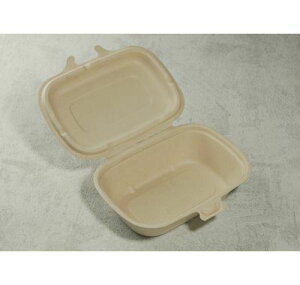 送料無料 150枚パック モールド容器 SGP-174(サイズ 本体174×134×高さ45mm/15mm)フタを閉じた時の高さ60mm 紙 弁当 サラダ カフェ おしゃれ エコ 業務用 使い捨て テイクアウト