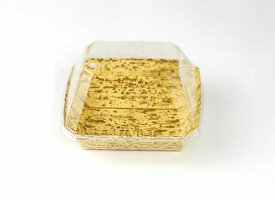 送料無料　100個パック　竹皮紙容器　POTY-2 透明ふた付　/本体サイズ100×90×高さ30ミリ/ おにぎり2個用　/透明プラフタ/美しい模様で安価ながら雰囲気あるイメージ/中身が見えるので店頭販売にぴったりです/おにぎり、お惣菜におすすめ