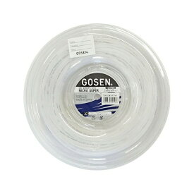 【新パッケージ】ゴーセン ミクロスーパー16(1.30mm)ホワイト 240Mロール 硬式テニスガット モノフィラメント (Gosen MICRO SUPER 16 String 240m reel)TS4002