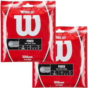 【最高級品】ウィルソン ナチュラルガット (1.25mm / 1.30mm) 硬式テニスガット ナチュラルガット (Wilson Natural Gut) WRZ999900 / WRZ999800
