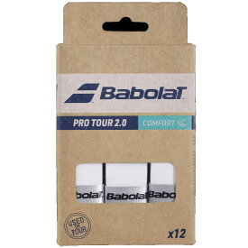 【12本入り】バボラ プロ ツアー 2.0 ×12（Babolat PRO TOUR 2.0 ×12 GRIPS） 【ホワイト】654016 テニス グリップテープ