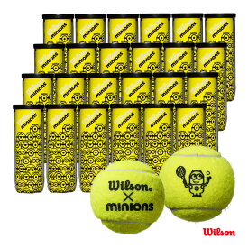 ウイルソン Wilson テニスボール MINIONS TENNIS BALLS（ミニオンズ テニス ボール） 3球入 1箱（24缶/72球） WR8202401001