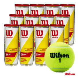 ウイルソン Wilson テニスボール CHAMPIONSHIP EXTRA DUTY（チャンピオンシップ エクストラデューティー） 3球入 1箱（12缶/36球） WRT100101W