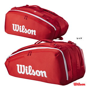 �E�C���\�� Wilson �e�j�X�o�b�O SUPER TOUR WILSON RED 15PK WR8036601001