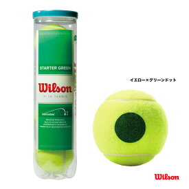 ウイルソン Wilson テニスボール スターター・プレー・ボール ノンプレッシャー（4球入り） WRT137400
