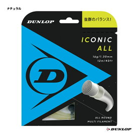 ダンロップ DUNLOP テニスガット 単張り アイコニック・オール（Iconic All） 130 ナチュラル DST31001（130n）