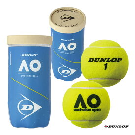 ダンロップ DUNLOP テニスボール DUNLOP AUSTRALIAN OPEN（ダンロップ オーストラリアン オープン） 2球入 1缶 DAOAYL2TIN
