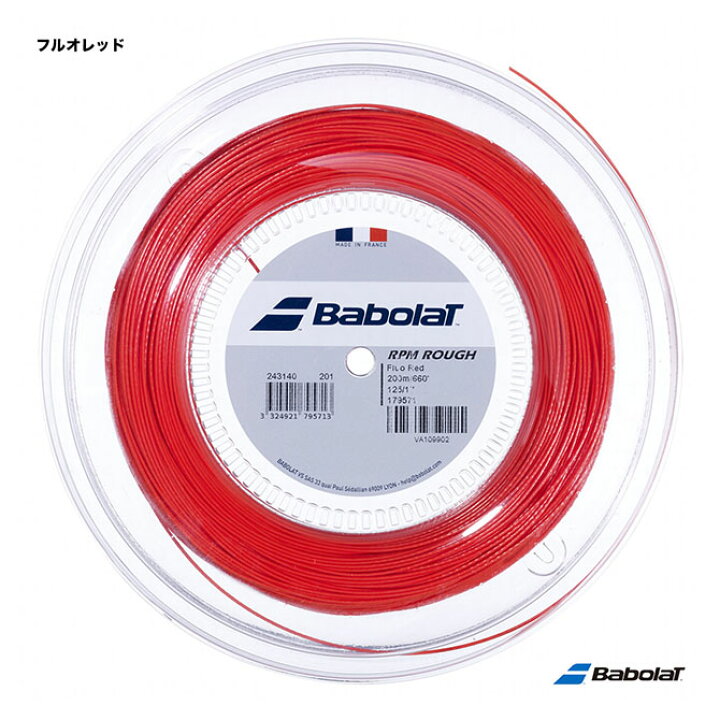 楽天市場】バボラ BabolaT テニスガット ロール RPMラフ（RPM ROUGH 