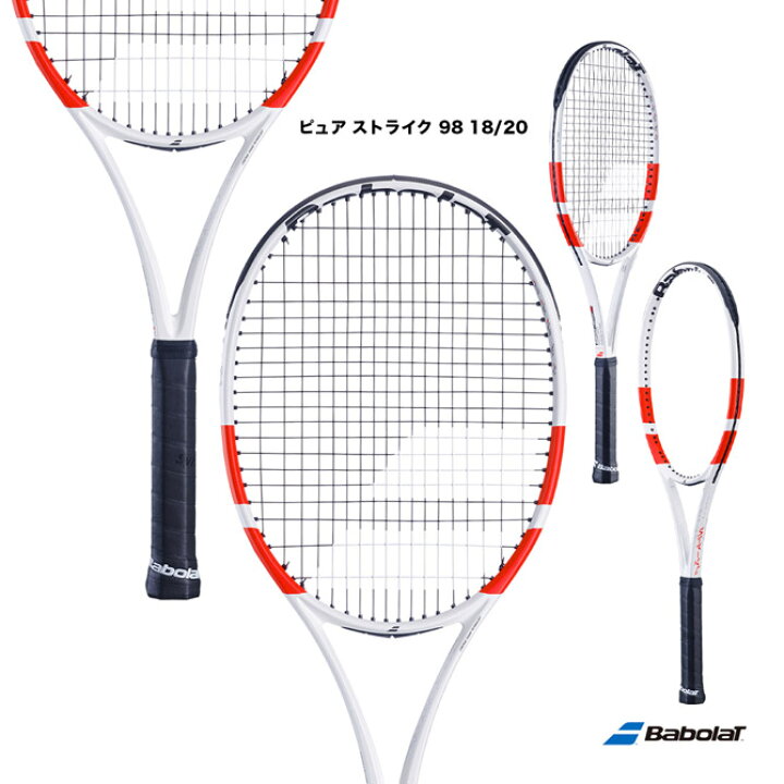 楽天市場】バボラ BabolaT テニスラケット ピュア ストライク 98 18/20 