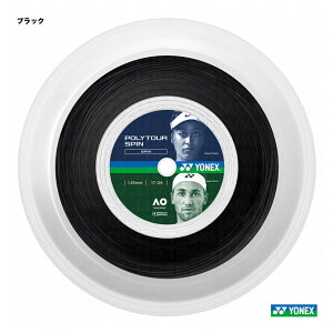 ���l�b�N�X YONEX �e�j�X�K�b�g ���[�� �|���c�A�[�X�s���iPOLYTOUR SPIN�j 120 �u���b�N PTS120R2�i007�j