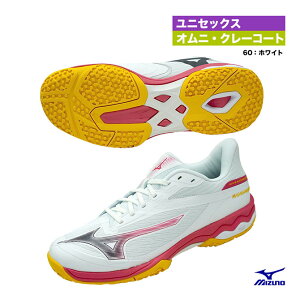 ミズノ MIZUNO テニスシューズ ユニセックス ウエーブエクシードコート ワイド OC 61GB251860