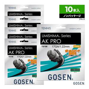 ゴーセン GOSEN ボックスガット ウミシマ AKプロ 17 (UMISHIMA AK PRO 17) 122 ブラック 単張り(10本入) TS708BK