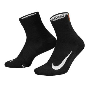 ナイキ NIKE ユニセックス コート マルチプライヤー マックス アンクル ソックス 2PR CU1309(010)