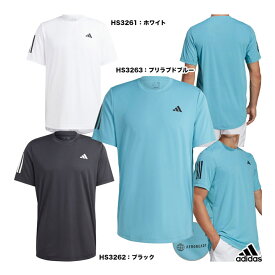 アディダス adidas テニスウェア メンズ M TENNIS CLUB 3ストライプス 半袖Tシャツ MLE72