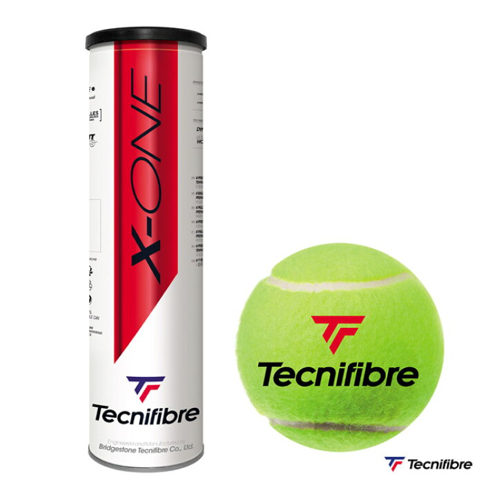 楽天市場 テクニファイバー Tecnifibre テニスボール X One エックス ワン 4球入 1缶 Tba4xe1 テニスジャパン 楽天 市場店