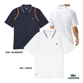 ラコステ LACOSTE テニスウェア メンズ ダニール・メドベージェフ スキッパーネックポロシャツ DH1961-10