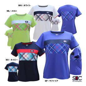 セントクリストファー St.Christopher テニスウェア レディス チェストチェックゲームシャツ STC-BCW2313