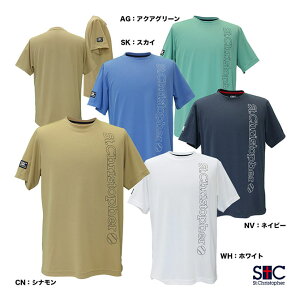 セントクリストファー St.Christopher テニスウェア メンズ バーチカルロゴプラクティスシャツ STC-BEM1441