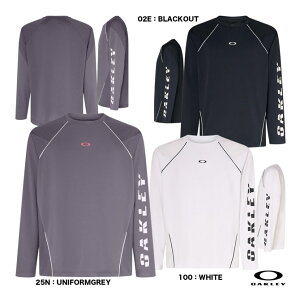 I[N[ OAKLEY ejXEFA Y SLANT LOGO PRINT L/S TEE 10.0 FOA407031